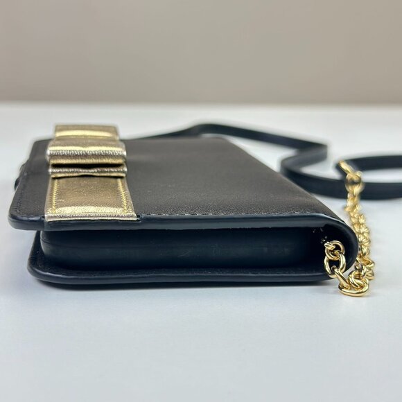 Ferragamo Black Leather Iphone Case shoulder Bag Crossbody - Picture 4 of 6